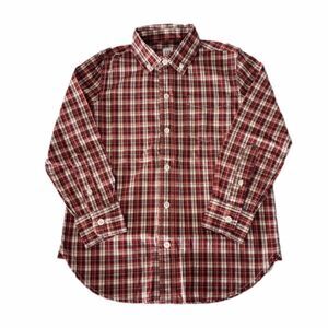 NWT GapKids Red Plaid Button Up Top sz S Boys Youth Holiday Christmas DressShirt